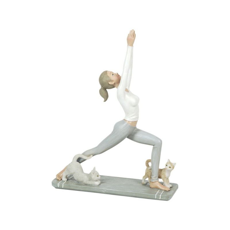 Figura yoga meditando 25x6x19 cm